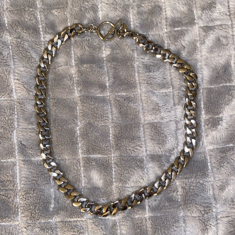 10mm heavy curb chain - silver